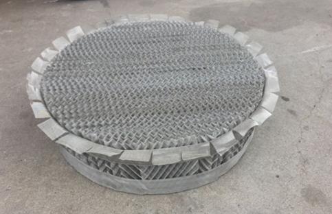 丝网波纹填料(带防壁流圈)(图1) 丝网波纹填料(带防壁流圈)(图1)